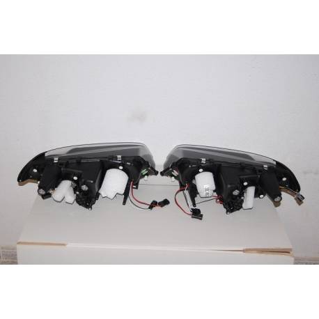 Faros Delanteros Ojos De Angel BMW E46 '99-02 2P. Elect. Black Mod.II