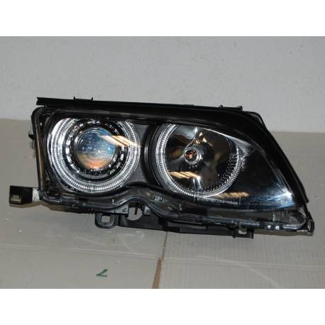 Faros Delanteros Ojos De Angel BMW E46 '02/'05 4P. Elect. Black