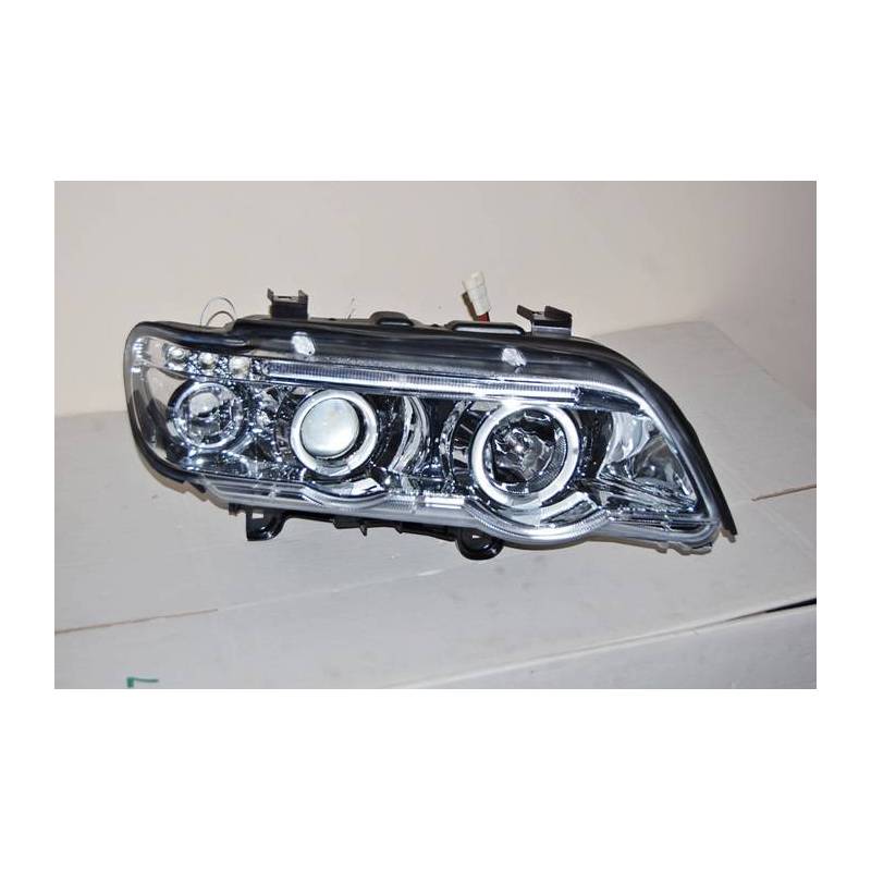 FAROS DELANTEROS OJOS DE ANGEL BMW E46 '99-02 2P. BLACK