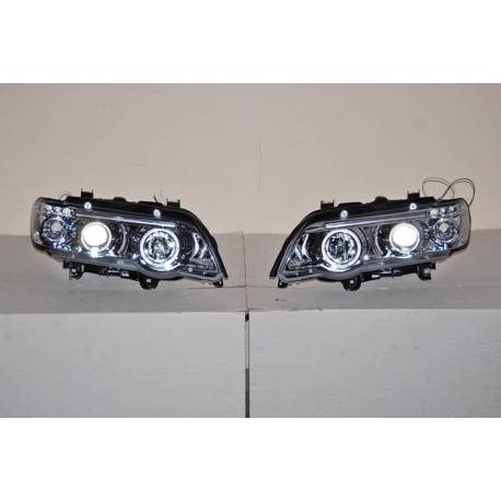 Faros Delanteros Ojos De Angel BMW X5 '01