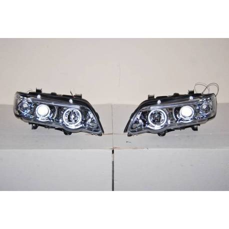 Faros Delanteros Ojos De Angel BMW X5 '01