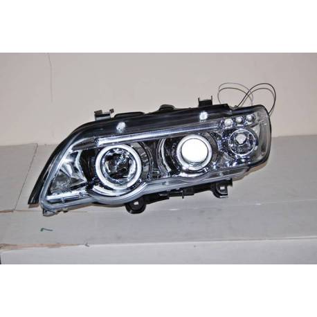 Faros Delanteros Ojos De Angel BMW X5 '01