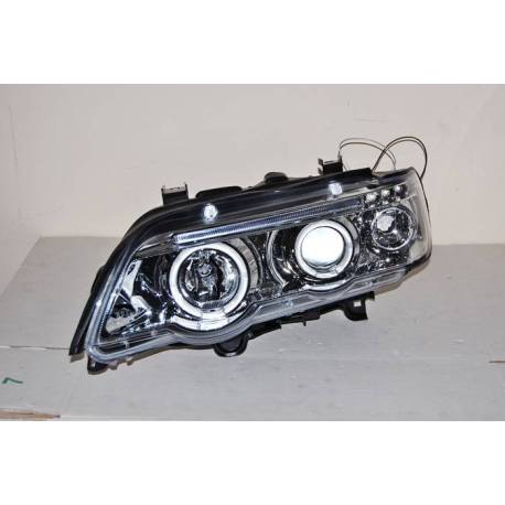 Faros Delanteros Ojos De Angel BMW X5 '01