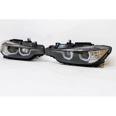 Faros Delanteros Luz De Dia BMW F30 / F31 12-15 Xenon DRL Black