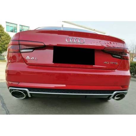 DIFUSOR TRASERO AUDI A4 B9 2016+ LOOK RS4 ABS