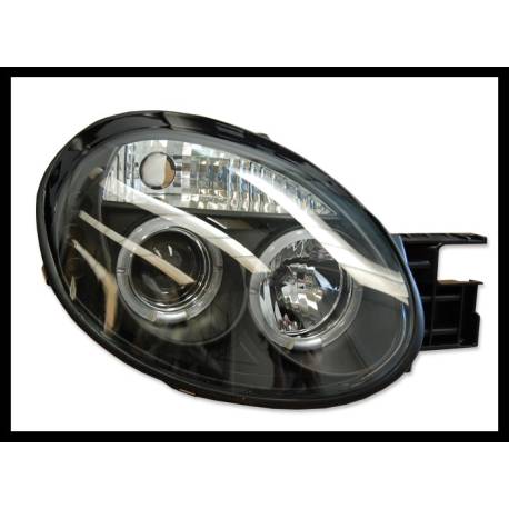 Faros Delanteros Ojos De Angel Chrysler Neon '05 3P. Black