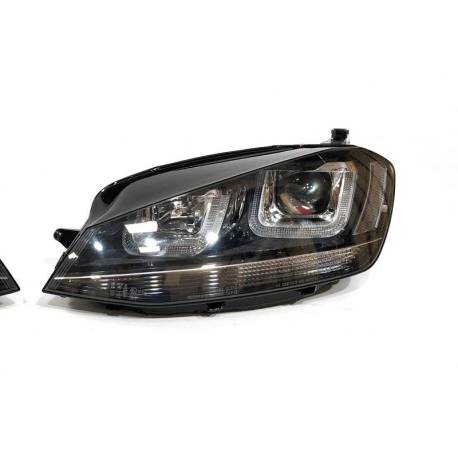 Faros Delanteros Luz De Dia Volkswagen Golf 7 Xenon DRL Black