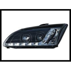 Faros Delanteros Luz De Dia Ford Focus 2005-2007 Black