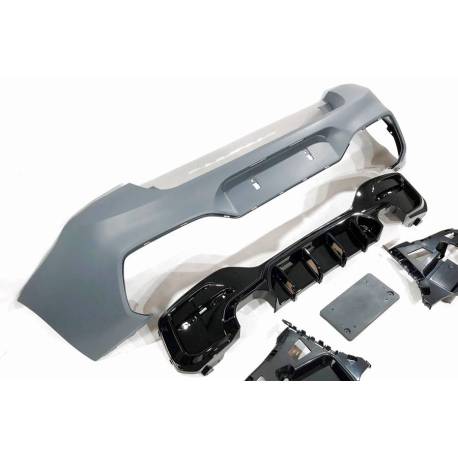 Kit De Carrocería BMW F20 LCI Look M2C 2 Salidas doble Brillante Negro