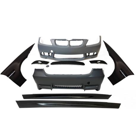 KIT DE CARROCERIA BMW E90 05-08 LOOK M3 CON ALETAS 