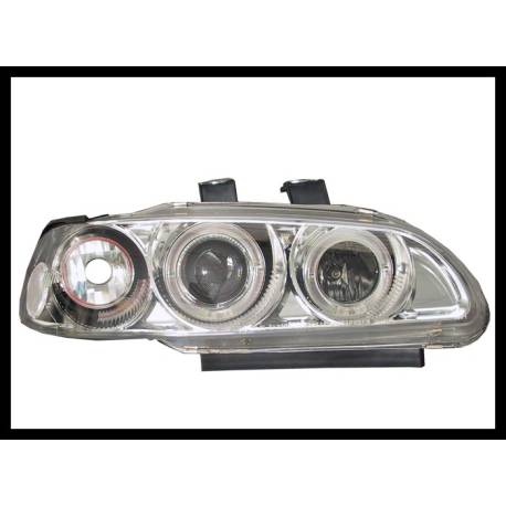 Faros Delanteros Ojos De Angel Honda Civic '92 4P.