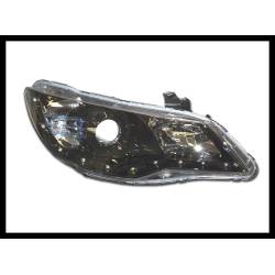 Faros Delanteros Luz De Dia Honda Civic '05 4P. Black