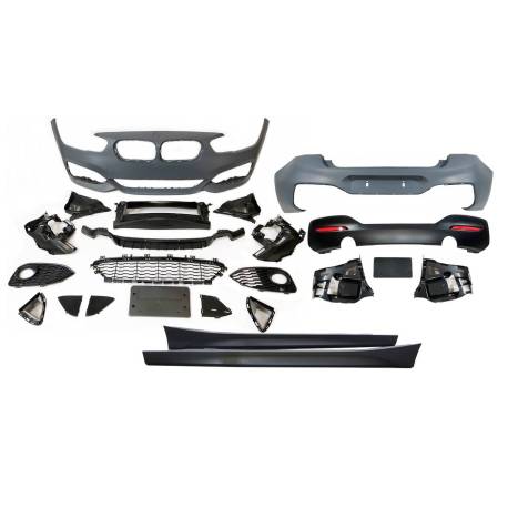 Kit De Carrocería BMW F20 LCI 15-19 look M-Tech 2 Salidas