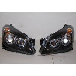 Faros Delanteros Ojos De Angel Opel Astra H Black Elect.
