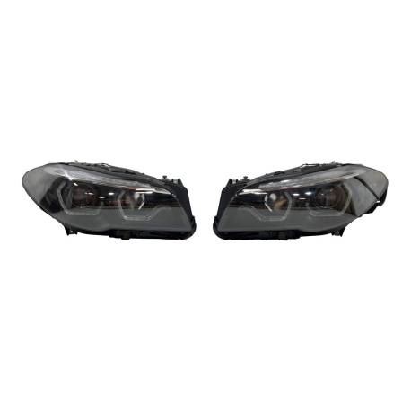 Faros Delanteros Luz De Dia BMW F10 / F11 2014-2016 HID Xenon Black Intermitente Secuencial Led
