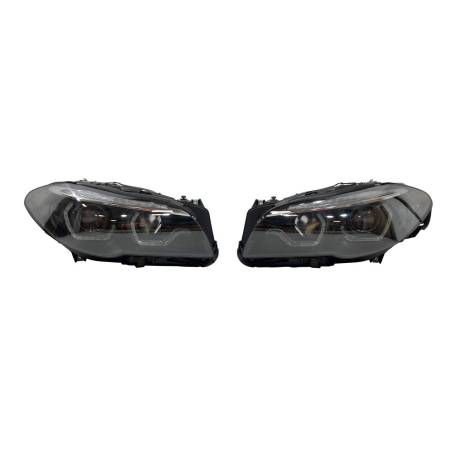 Faros Delanteros Luz De Dia BMW F10 / F11 2014-2016 HID Xenon Black Intermitente Secuencial Led