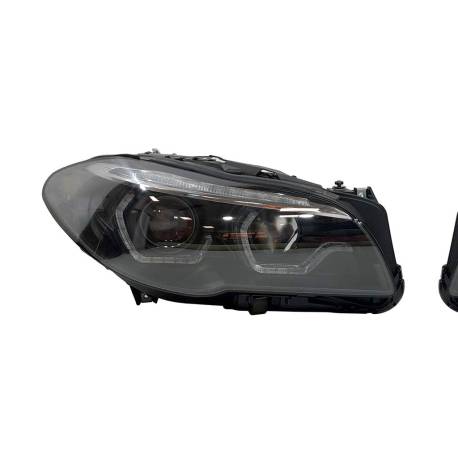 Faros Delanteros Luz De Dia BMW F10 / F11 2014-2016 HID Xenon Black Intermitente Secuencial Led