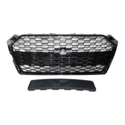Parrilla Audi A5 18-20 Look RS5 Negro brillante Cámara