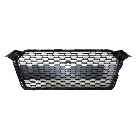 Parrilla Audi A5 18-20 Look RS5 Negro brillante Cámara