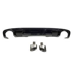 Difusor Trasero Audi A4 4P / Avant 2016+ Sline