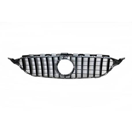 Parrilla Mercedes W205 2015-2018 Full Black Con Cámara