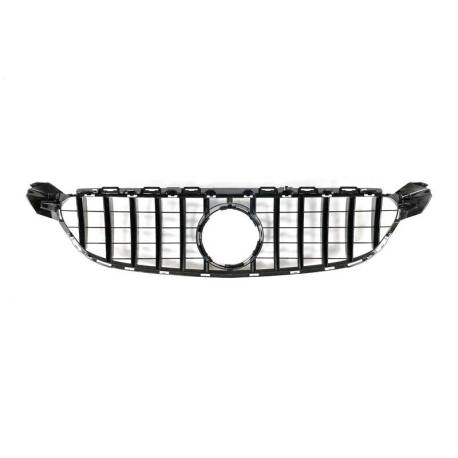 Parrilla Mercedes W205 C63 Look GT Negro Brillante