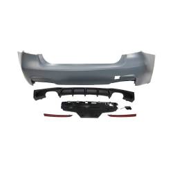 Paragolpes Trasero BMW F30 Look M Performance 2 Salidas doble