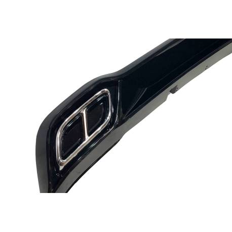 Difusor Trasero Volkswagen Golf 8 2019-2023 Negro brillante Look RLine
