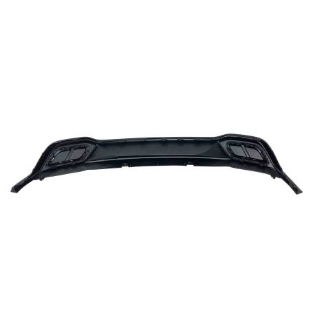 Difusor Trasero Volkswagen Golf 8 2019-2023 Negro brillante Look RLine