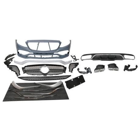 Kit De Carrocería Mercedes W213 4p / SW 2016-2019 look AMG E63 ABS