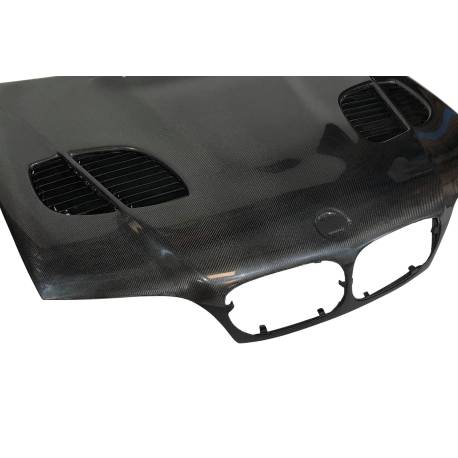 Capó Carbono BMW E46 '02-06 2P. Look M3 GTR C/T