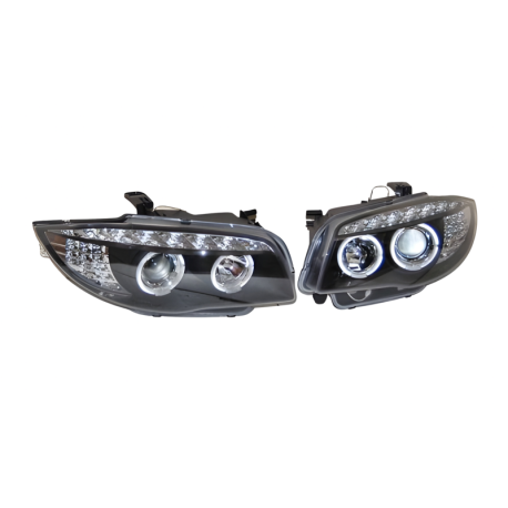 Faros Delanteros Luz De Dia BMW E87/E81/E82/E88 07-11 Black