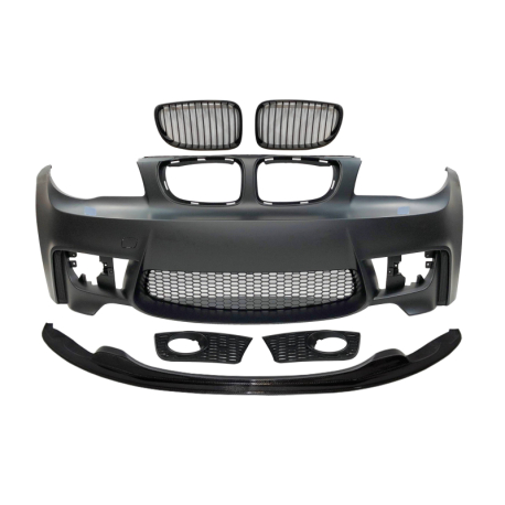 Paragolpes Delantero BMW E82/E88/E87/E81  Look M1 05-11 Spoiler Carbono