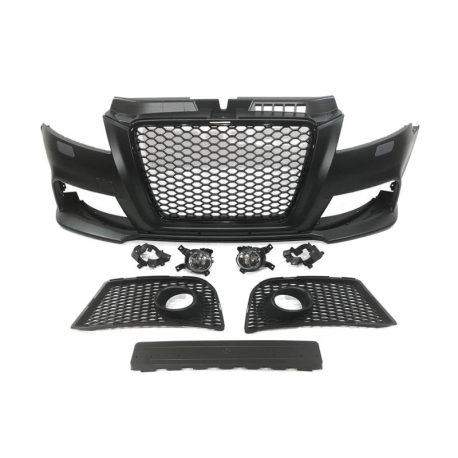 Paragolpes Delantero Audi A3 Y Sportback 09-12 Look RS3 ABS Antinieblas