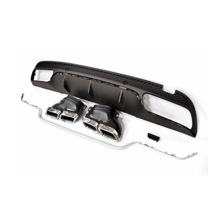 Difusor Trasero Mercedes W205 2014-2018 4P / SW Look AMG C63 ABS