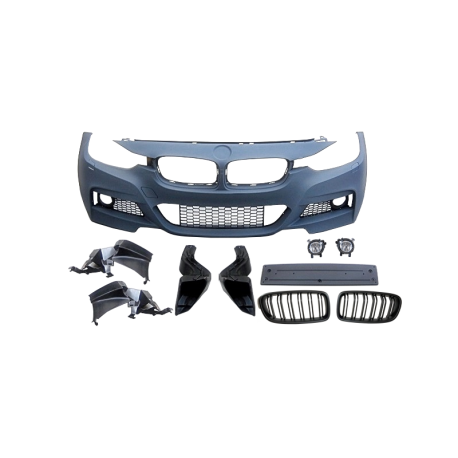 Paragolpes Delantero BMW F30/F31 Look M-Tech Parrilla Antinieblas