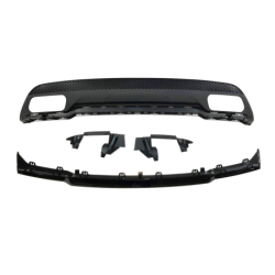 Difusor Trasero Mercedes W176 2012-2018 Look A45 ABS