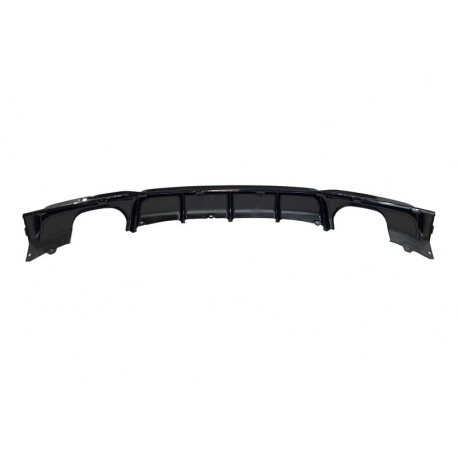 Difusor Trasero BMW F30 / F31 Look M Performance 2 Salidas Negro Brillo