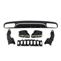 Difusor Trasero Mercedes W205 2014-2018 Coupe Look AMG C63 ABS