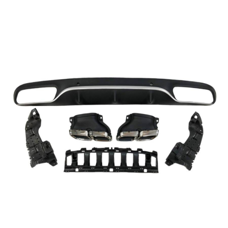 Difusor Trasero Mercedes W205 2014-2018 Coupe Look AMG C63 ABS