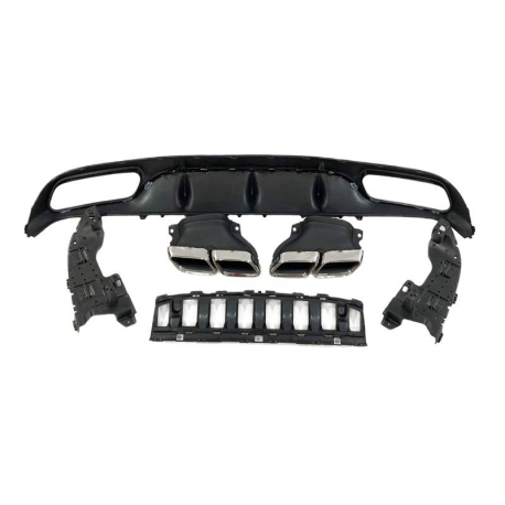 Difusor Trasero Mercedes W205 2014-2018 Coupe Look AMG C63 ABS