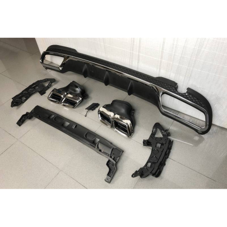 Difusor Trasero Mercedes W212 2014-2015 SW / 4P Look AMG E63