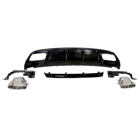 Difusor Trasero Mercedes W176 2012-2018 Look AMG A45 ABS