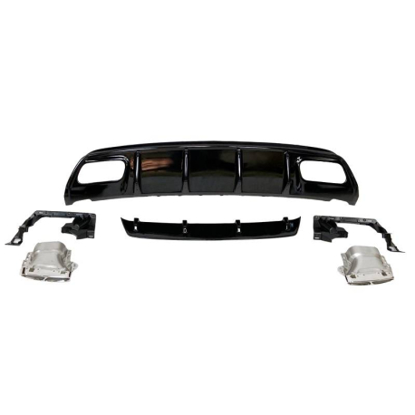 Difusor Trasero Mercedes W176 2012-2018 Look AMG A45 ABS