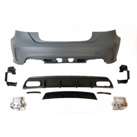 Paragolpes Trasero Mercedes W176 2012-2018 A45 Look AMG Sensores