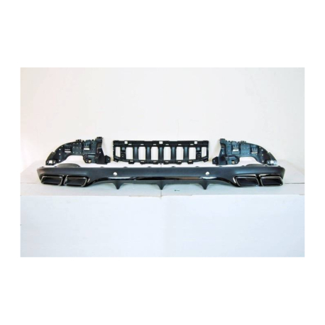 Difusor Trasero Mercedes W205 2014-2018 Coupe Look AMG C63 BLACK ABS