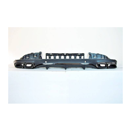 Difusor Trasero Mercedes W205 2014-2018 Coupe Look AMG C63 BLACK ABS
