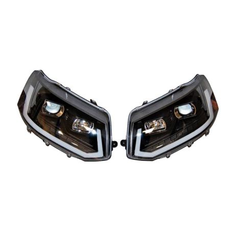 Faros Delanteros Luz De Dia Volkswagen T5 09-16 Black