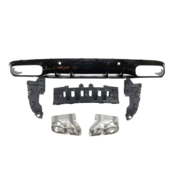 Difusor Trasero Mercedes W205 Coupe 2014-2018 / 2019+ Look C63 ABS