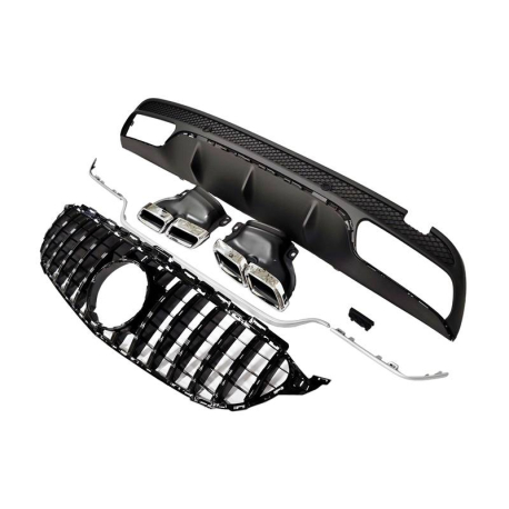 Kit De Carrocería Mercedes W205 2014-2018 4P / SW Look AMG C63
